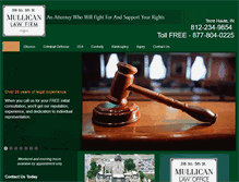 Tablet Screenshot of mullicanlaw.com